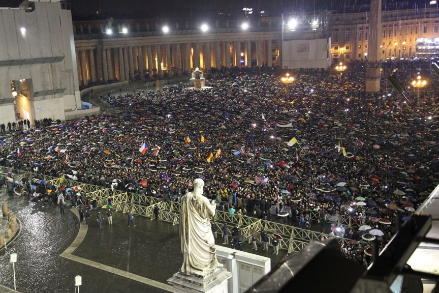 My view of St. Peter's Square on March 13