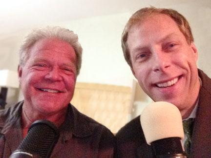 Bear Wosnick (left) interviews Patrick Novecosky on Deep Adventure Radio